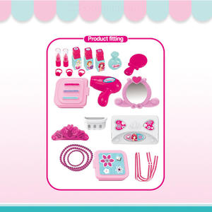 Sac à dos 2-en-1 avec kit de jeu cosmétique, jeu d'imitation puzzle pour enfants, accessoires de bijoux en plastique, jouets de beauté princesse, maquillage pour filles - Product Image 5
