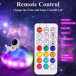 Luz Nocturna <span class=keywords><strong>Creative</strong></span> <span class=keywords><strong>Cloud</strong></span> con LED de 12 Colores, Control Remoto, Carga USB, Diseño Moderno, Regulable, Luz Ambiental para Dormitorio - Product Image 5