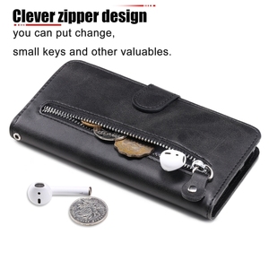 <span class=keywords><strong>Coque</strong></span> de téléphone antichoc Offre Spéciale pour Huawei nova 11i / Maimang <span class=keywords><strong>20</strong></span> 5G / Enjoy 60 Pro Fashion Calf Texture Zipper Leather Phone Case - Product Image 6