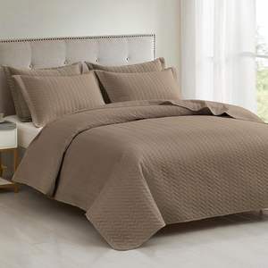 Tela acolchada ultrasónica 100% poliéster Patrón de edredón acolchado ultrasónico como relleno de boceto Interior de doble cara - Product Image 3