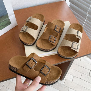 Sandalias <span class=keywords><strong>Birkenstock</strong></span> para Niños, de PVC, Resistentes al <span class=keywords><strong>Agua</strong></span>, con Doble Hebilla Ajustable, Suela Gruesa Antideslizante, Estilo Retro de Verano - Product Image 1