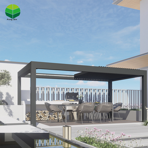 OEM pour les marques bien connues 3X3 3X4 <span class=keywords><strong>4X4</strong></span> 6X4m Patio Extérieur Aluminium Bioclimatique Pergola Couverture Aluminium Persienne Pergola - Product Image 3