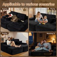 Canapé-lit sectionnel moderne en mousse en forme de L surdimensionné, chaise longue, vente en gros directe d'usine chinoise, stock domestique disponible