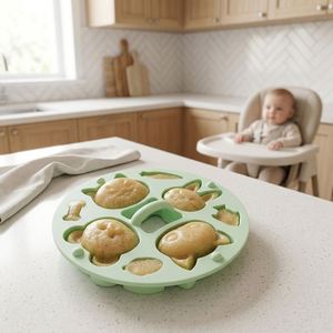Nouveau plateau de congélation pour aliments pour bébés en silicone de qualité supérieure, personnalisable, avec moule mignon et logo sur mesure, idéal pour le camping et le chocolat - Product Image 1