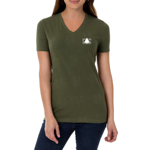 T-shirt ajusté personnalisé pour femme, impression sérigraphique de haute qualité, décontracté, couleur unie, en coton, col en V, vente en gros - Product Image 2