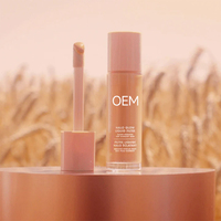 Filtre liquide illuminateur Halo Glow OEM sous marque privée, booster d'éclat multi-usages, base de maquillage, illuminateur hydratant au squalane et acide hyaluronique