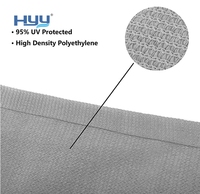 Voile d'ombrage triangulaire grise résistante aux UV en HDPE 3x3m pour terrasse