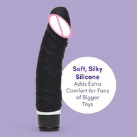 Juguete sexual superventas vibrador alimentado por batería de 6,6 pulgadas, pene enorme de piel artificial, Consolador de silicona líquida, juguete sexual para mujeres