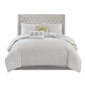 Juego de edredón de algodón con estampado floral reversible de 8 piezas DB Diseño dos en uno para un estilo versátil - Product Image 5