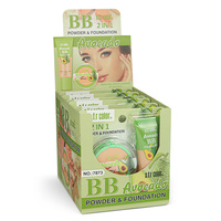 Nouvel arrivage Correcteur minéral OEM Fond de teint BB naturel et blanchissant à l'avocat Ensemble de maquillage 2 en 1 pour fond de teint poudre et liquide pressés