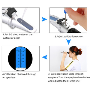 Hand refrakto meter Salino meter Salz konzentration messgerät 0-28% Salzgehalt Refrakto meter Salz hydro meter - Product Image 6