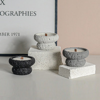 2025 romantique durable parfum pierre bougeoirs haut de gamme céramique lanterne bocaux diverses couleurs Unique météorite pyrolite