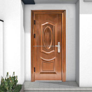 Puerta principal exterior moderna, diseños de puertas, puertas de entrada de hierro frontal, puerta de acero de seguridad para casa - Product Image 4
