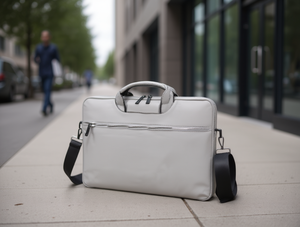 Borsa a tracolla per laptop in nylon con chiusura protettiva con maniglia per viaggi e lavoro - Product Image 2