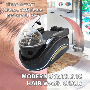 MOOLIN <span class=keywords><strong>Lit</strong></span> de massage japonais <span class=keywords><strong>pour</strong></span> spa capillaire, station de lavage de cheveux avec chaise de massage, vapeur et hydrothérapie <span class=keywords><strong>pour</strong></span> la tête, <span class=keywords><strong>lit</strong></span> de shampoing massant - Product Image 2
