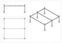 Système de treillis en aluminium pour scène et éclairage, avec spigots, pour événements