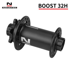 Adaptador de cubo delantero <span class=keywords><strong>Novatec</strong></span>/Jiuyu Boost 110*20mm, freno de disco de seis clavos de 32 orificios, posición trasera sellada, eje de barril de 110mm, bicicletas de 20mm - Product Image 2