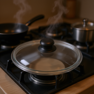 Coperchio in vetro KARL KRGER con pomello in plastica da 24 cm per pentole e padelle - Product Image 3