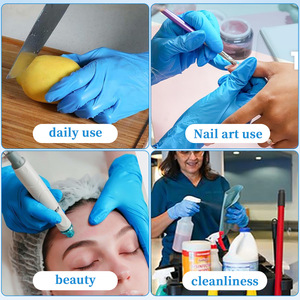 Guantes Desechables <span class=keywords><strong>para</strong></span> Decoración de <span class=keywords><strong>Uñas</strong></span>, Venta al por Mayor |   Guantes Sintéticos de Nitrilo y PVC, 100 Unidades, con Características Anti-Manchas y Amigables con la Piel - Product Image 2
