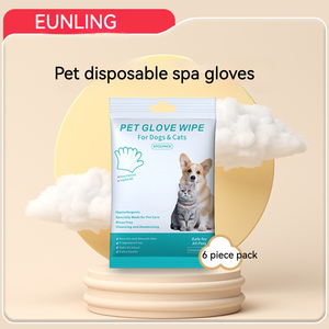 Gants de toilettage pour animaux de compagnie en non-tissé, logo personnalisable, vente en gros d'usine - Product Image 3