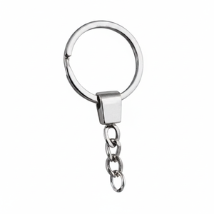 Stainless Steel <b>Key</b> <b>Ring</b> With Chain Metal Keychain For <b>Keys</b> And <b>Bag</b> Accessory - Product Image 2