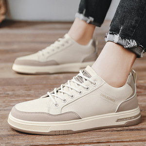 Men's <strong>Canvas</strong> Mesh Korean-style Board Casual Sports <strong>Sneakers</strong> Solid Color All Seasons Fashionable Men Shoes - Product Image 2