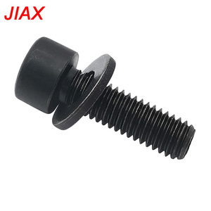 M6x1.0x20 Hex <b>Socket</b> Cup Head Bolt With Washer, Black Oxide Steel Fillister Head Screw OE 07119906086 Fit for BMW X1 X3 X5 X6 Z4 - Product Image 1