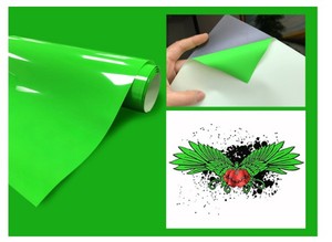 Waterproof <strong>Vinyl</strong> Transfer PU Heat Transfer <strong>Vinyl</strong> <strong>Fluorescent</strong> Film for Hot Printing - Product Image 6