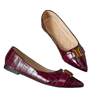 Sandales plates rétro pour femmes, style crocodile, bout fermé, respirantes, antidérapantes, légères, semelle en caoutchouc, pour toutes les saisons - Product Image 4