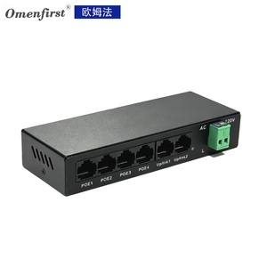 Switch PoE 6 ports direct usine avec 4 ports PoE et 2 ports Uplink 10/100 Mbps non géré IEEE 802.3af/at pour caméra IP et système de vidéosurveillance - Product Image 2