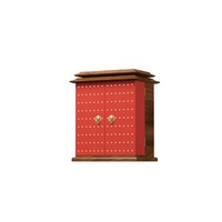 Boîte de transport de vin de luxe en bois écologique faite à la main, emballage cadeau pour spiritueux avec double porte et design à compartiments séparés