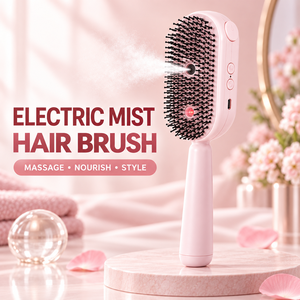 <b>Electric</b> Mist <b>Massage</b> Hair Brush <b>Scalp</b> Care Styling Comb Air Cushion Brush for Salon and Home Use - Product Image 5