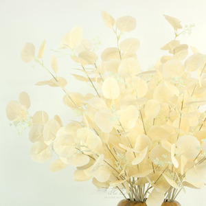 Flores artificiales de <span class=keywords><strong>eucalipto</strong></span>, rama de hojas artificiales de <span class=keywords><strong>eucalipto</strong></span>, tallos de hojas verdes y azules, venta al por mayor de fábrica de O-X0163 - Product Image 3