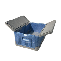 Glacière pliable en mousse EPP 40L pliable et durable pour le stockage des aliments, isolée et thermique sans glace