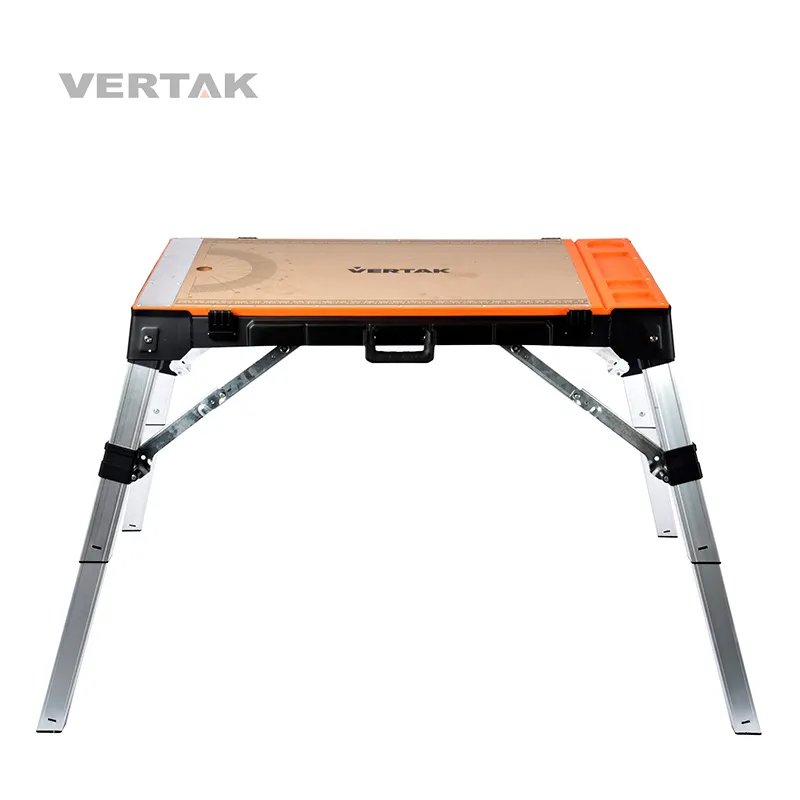 VERTAK-Plataforma de andamio multiusos 4 en 1, portador de enredadera, carretilla de mano, banco de trabajo plegable para garaje, banco de trabajo