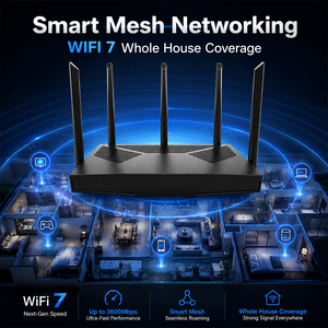 Router <span class=keywords><strong>WIFI</strong></span> 7 de Doble Banda Mikrotik <span class=keywords><strong>TP</strong></span> <span class=keywords><strong>Link</strong></span> Tenda Cisco Better Style, Router Inalámbrico OpenWrt BE3600 para el Hogar - Product Image 4