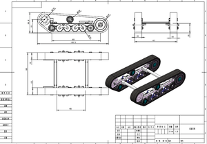 Mini Nhỏ Cao Su Theo Dõi Chassis Robot/Cao Su Theo Dõi Chassis Giá Rẻ Giá Tốt & Chất Lượng/Cao Su Theo Dõi Nền Tảng - Product Image 5