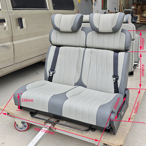Siège-lit pliable de luxe personnalisé AutoLiuma, confortable, en tissu simili cuir PU, compatible avec Ford Transit, Ram Promaster, <span class=keywords><strong>Mercedes</strong></span> - Product Image 6