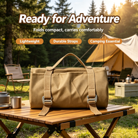 Tissu Oxford imperméable en PVC hautement élastique, résistant à l'humidité, durable, portable, multifonctionnel, adapté au camping et au tourisme