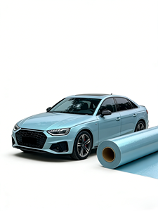 Vinilo para Envolver Vehículos PET Azul Súper Mate y Verde Encantador - Cambia de Color, Auto Reparable, Protección UV e IR - Product Image 1