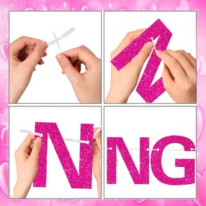Bannière rose vif « Pouvez-vous faire quelque <span class=keywords><strong>chose</strong></span> pour moi » : décorations amusantes pour son 21e anniversaire - Product Image 3