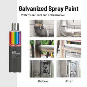 Sanvo Anti-Rost Silber Aerosol-Sprühfarbe mit Farbwechsel-Eigenschaft für Feuerverzinktes Metall Autopflege Rostentferner-<span class=keywords><strong>Spray</strong></span> - Product Image 3