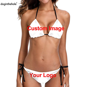 Imprimer à la demande Premium femmes Sexy Bikini ensemble <span class=keywords><strong>république</strong></span> <span class=keywords><strong>dominicaine</strong></span> drapeau maillots de bain en gros Bikini maillots de bain vêtements de plage en gros - Product Image 5