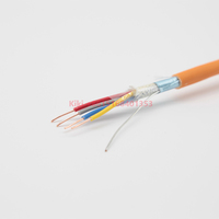Cable de resistencia al fuego de seguridad 22AWG 18AWG 2 núcleos 4 núcleos 1, 5 mm2 o 2, 5 mm2 100M carrete blindado Cable de alarma contra incendios sin blindaje