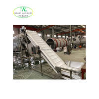 Aanpassing van roestvrijstalen 304 rubberen band-/plaatbandtransportdroogmachine motor fruit- en groenteverwerking breker commercieel