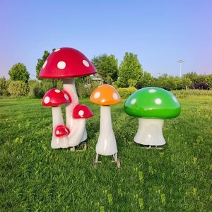 Outdoor Large <strong>Mushroom</strong> Resin Statue Fiberglass Giant <strong>Mushroom</strong> Sculpture <strong>for</strong> Garden <strong>Decor</strong> - Product Image 5