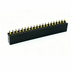 Conector de Placa de Circuito Impreso (PCB) de 2.54mm, 1x17 Pines, Hembra, de Una Sola Fila, Recto, con Ángulo Recto - Product Image 3
