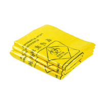 Sacs de déchets médicaux jaunes d'usine avec sac en plastique HDPE avec logo personnalisé pour différentes tailles de formes poubelles sac d'emballage médical