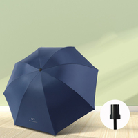 Vente en gros Pluie et temps Parapluie inversé trois plis Vinyle protection UV Logo personnalisé imprimé Contrôle manuel Vente en gros