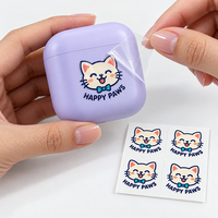 Autocollants de transfert UV DTF personnalisés avec logo pour boîtes à café, boîtes à thé, boîtes à biscuits, boîtes à bonbons, étiquettes pour contenants métalliques professionnels